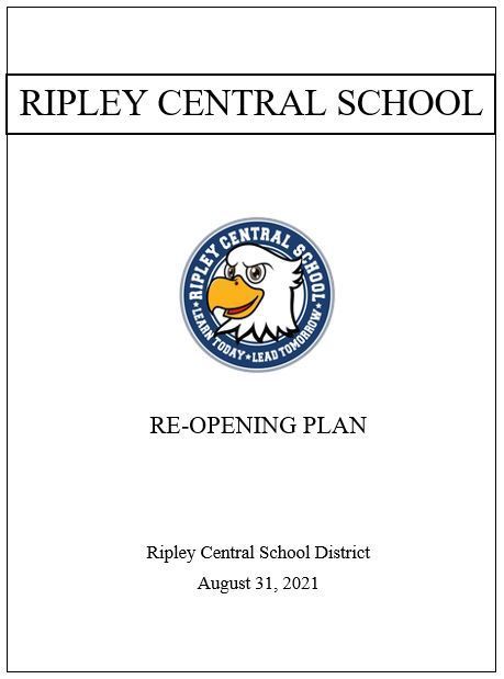  ​2021 - 2022 Re-opening  Plan Cover Page